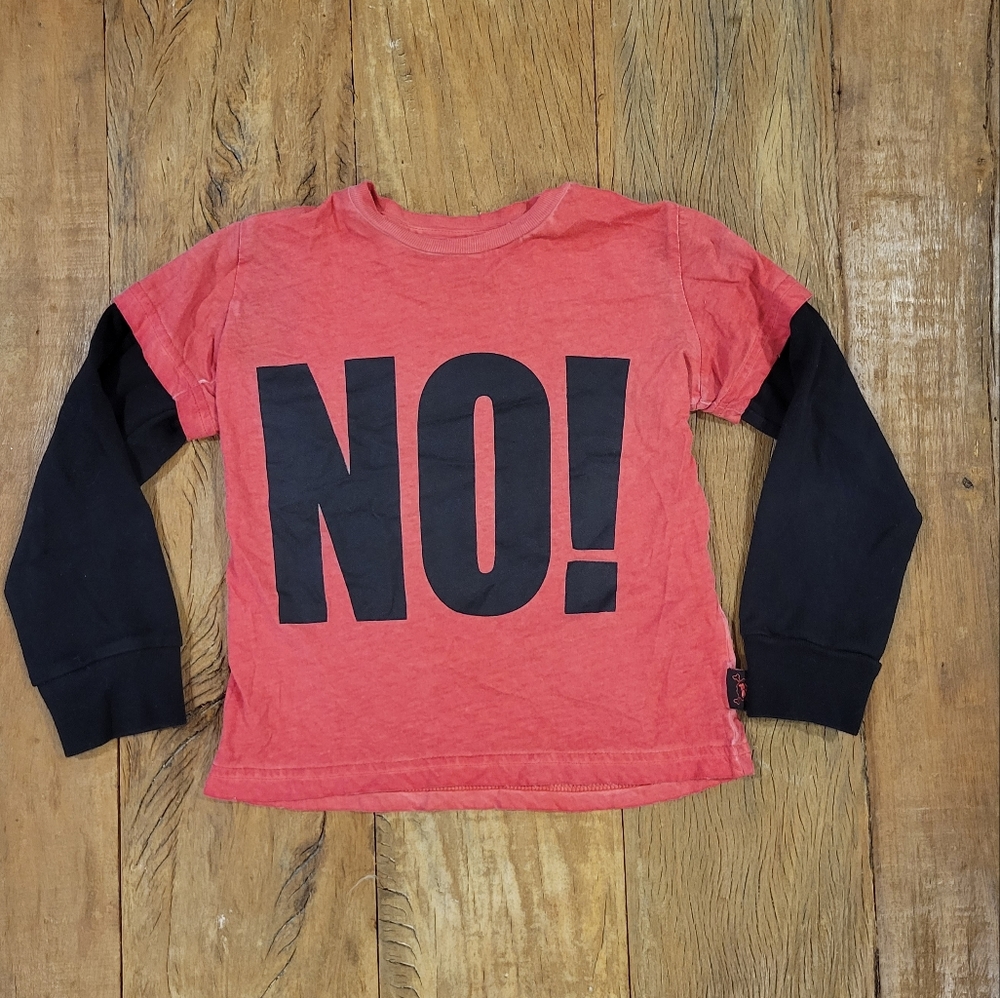 Nununu kids long sleeve shirt, size 3-4